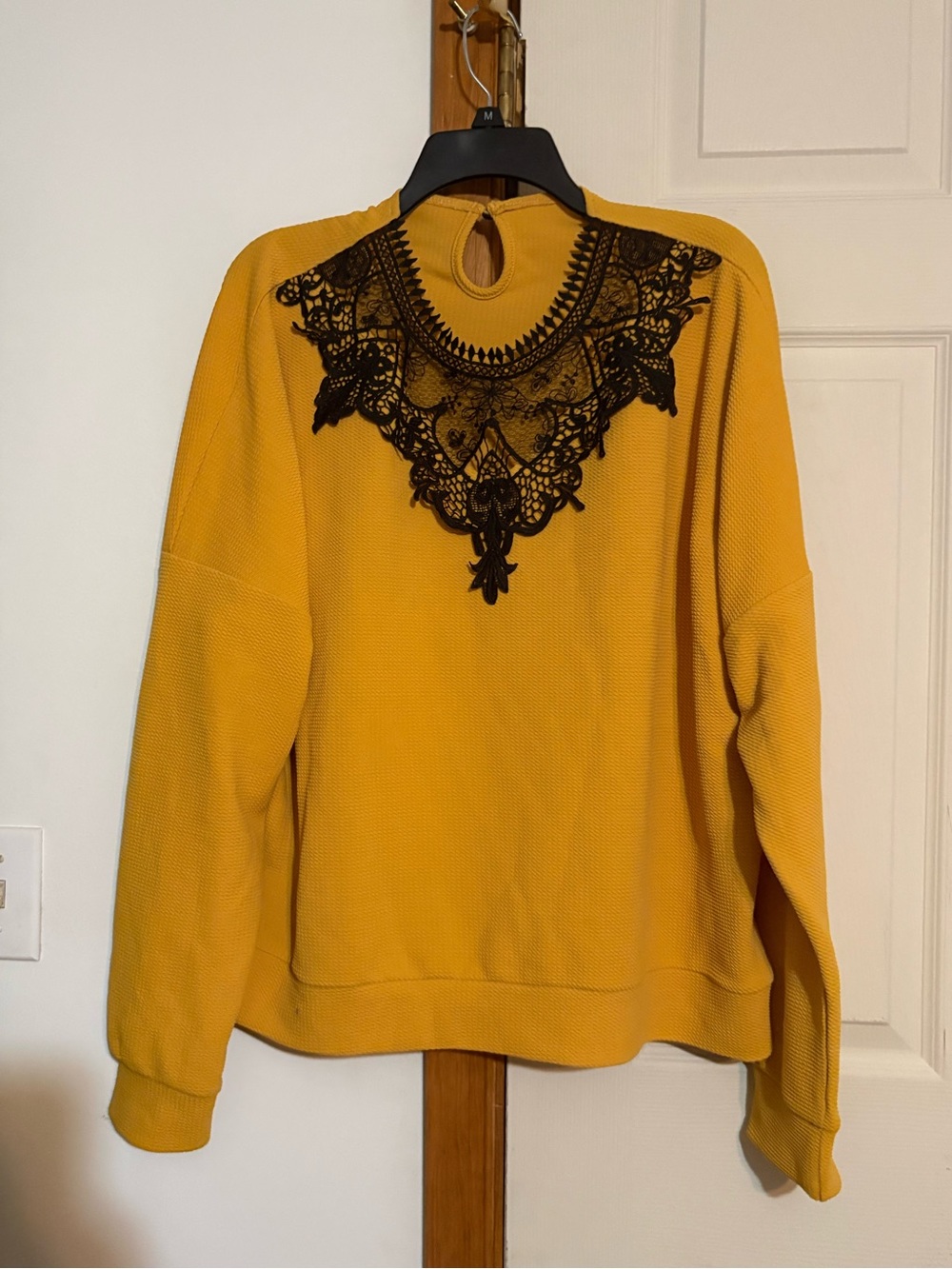 SHEIN long sleeve mustardy yellow shirt